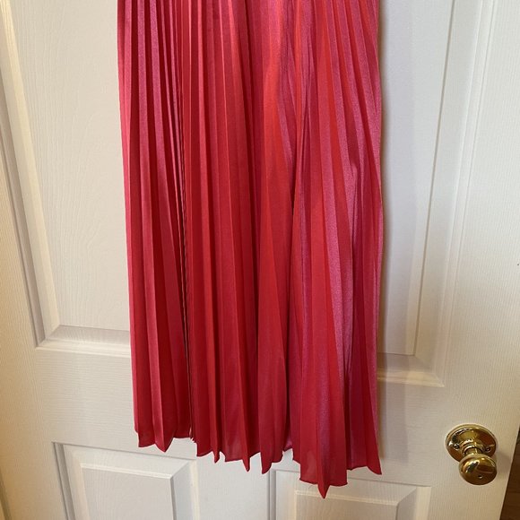 City Triangles Hot Pink striped dress - Picture 3 of 7